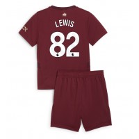 Camiseta Manchester City Rico Lewis #82 Tercera Equipación para niños 2024-25 manga corta (+ pantalones cortos)